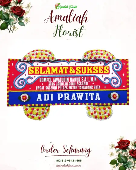 Papan Bunga Ucapan Selamat Sijamapolang