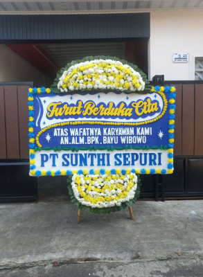 Papan Bunga Duka di Sijamapolang